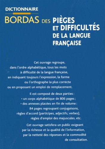 Dictionnaire des pièges et difficultés de la langue française
