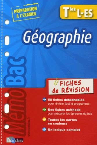 Memobac Géographie : Fiches de révision