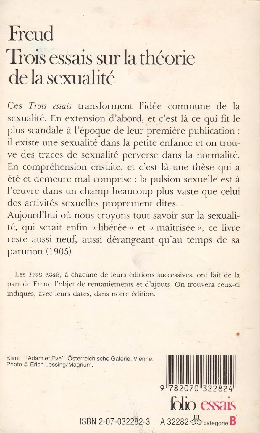 Trois essais sur la théorie de la sexualité (Freud)