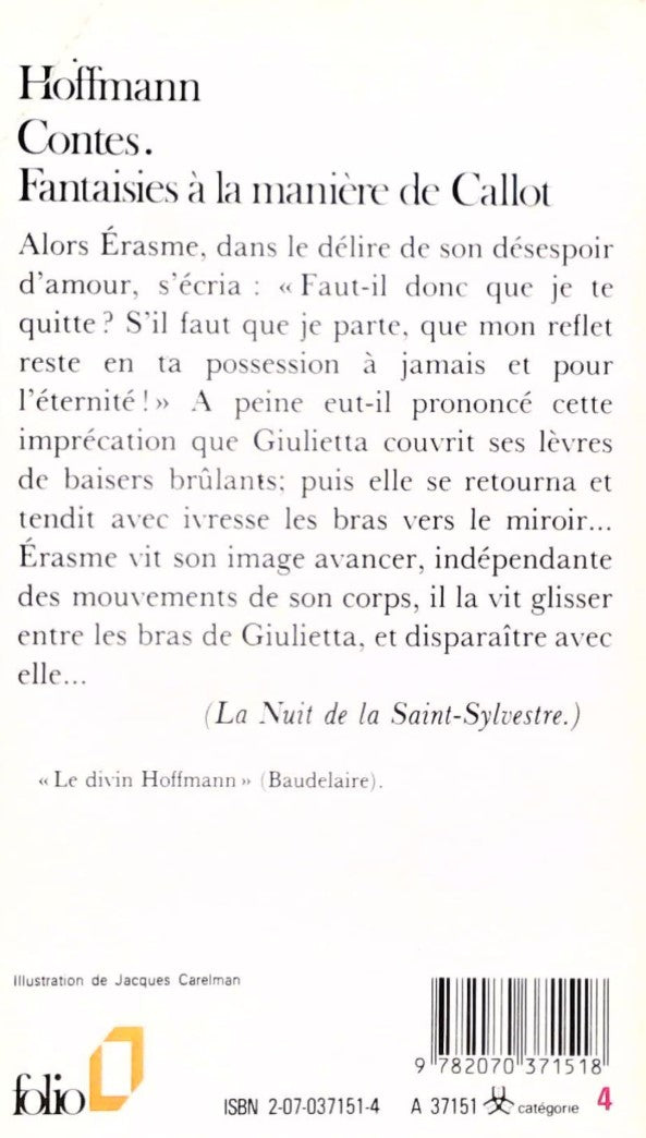 Livre Contes - Hoffmann (Livre d'occasion) - ISBN 2070371514