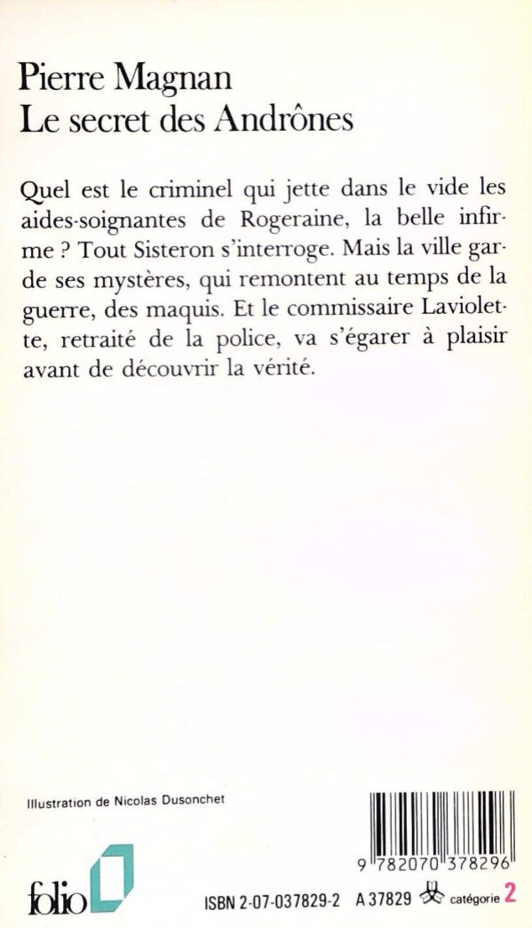 Livre Le secret des Andrônes - Pierre Magnan (Livre d'occasion) - ISBN 2070378292