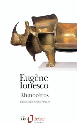 Livre Rhinocéros - Eugène Ionesco (Livre d'occasion) - ISBN 2070389200