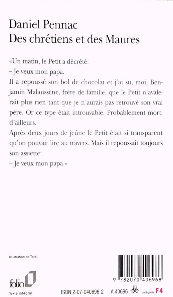 Livre Chrétiens et des Maures (Daniel Pennac) (Livre d'occasion) - ISBN 2070406962