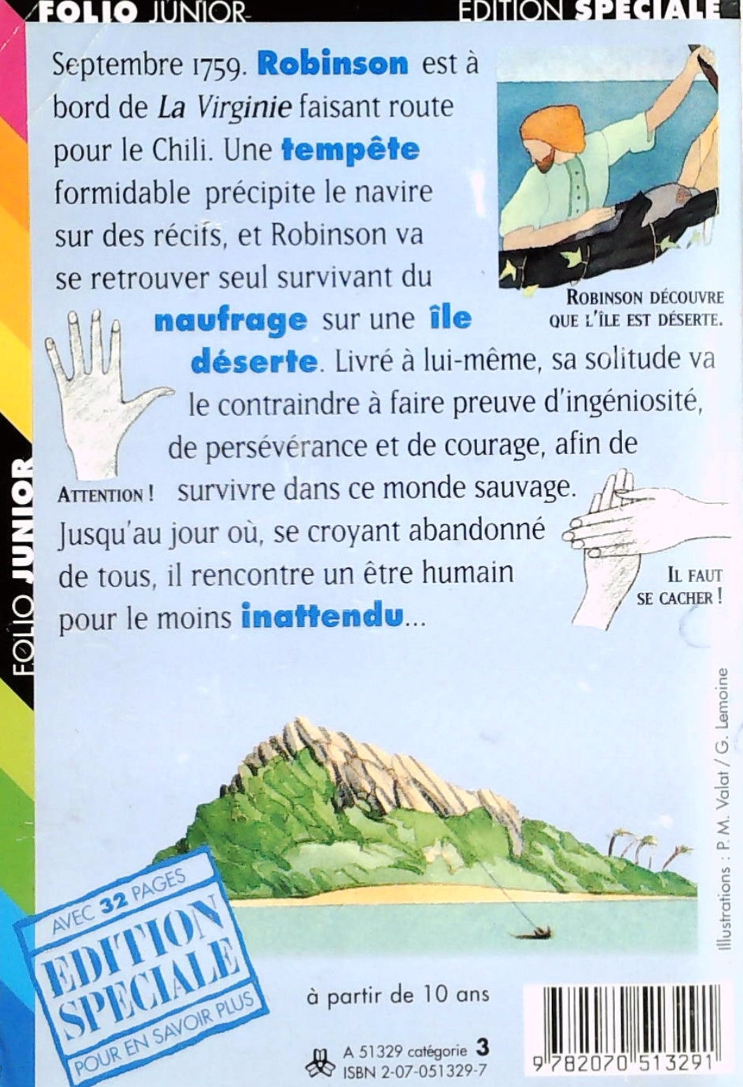 Livre Vendredi ou la vie sauvage (Michel Tournier) (Livre d'occasion) - ISBN 2070513297