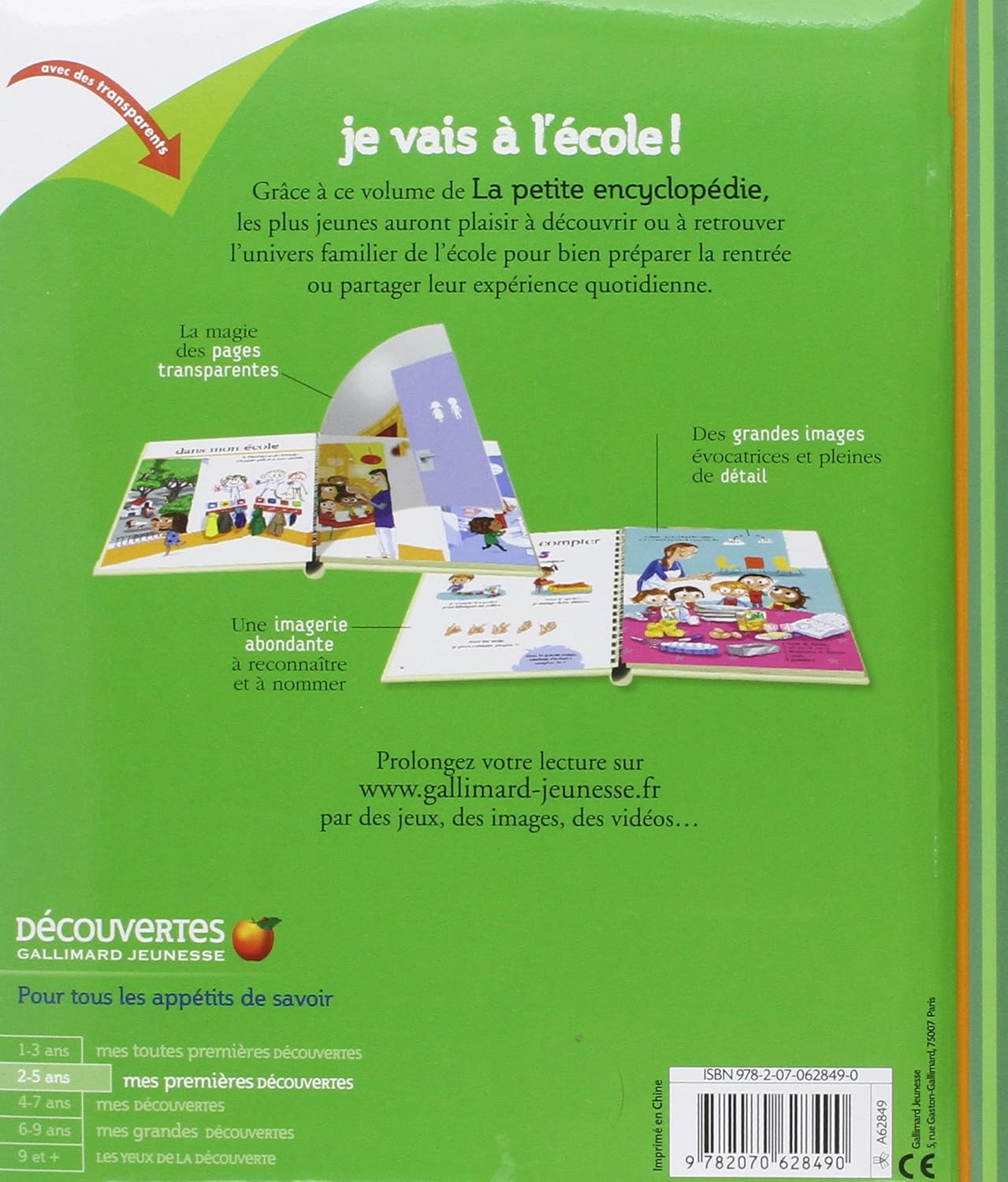 Livre Je vais à l'école! - Delphine Gravier-Badreddine (Livre d'occasion) - ISBN 2070628493