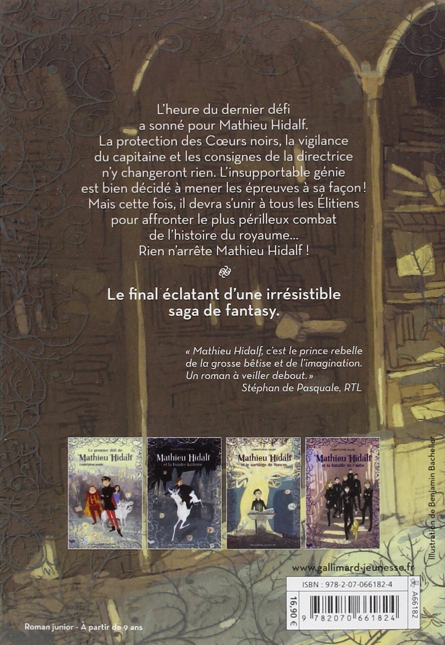Livre La dernière épreuve de Mathieu Hidalf - Christophe Mauri (Livre d'occasion) - ISBN 2070661822