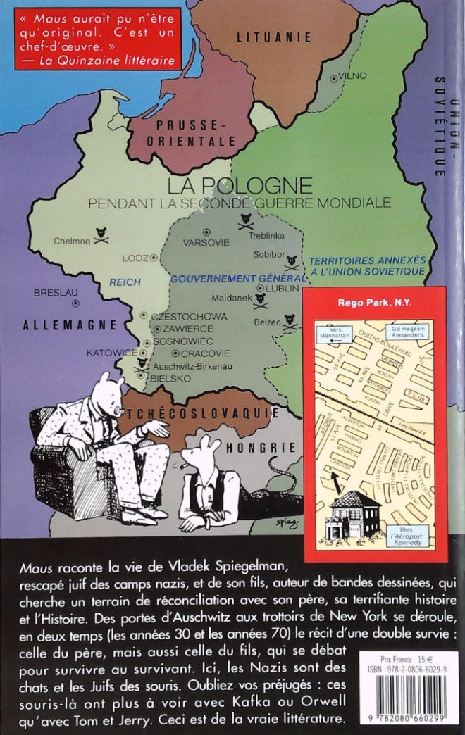 Livre Mon père saigne l'histoire - Art Spiegelman (Livre d'occasion) - ISBN 2080660292