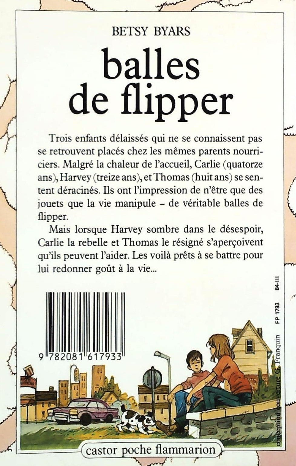 Livre Balles de flipper - Betsy Byars (Livre d'occasion) - ISBN 2081617935