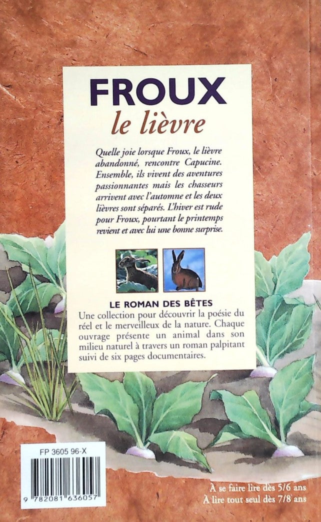 Livre Froux le lièvre - Lida Wirth (Livre d'occasion)