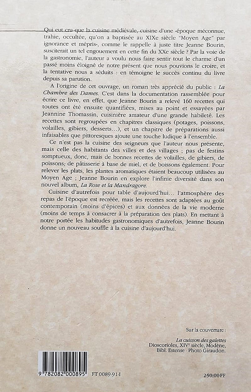 Livre Cuisine médiévale pour les tables d'aujourd'hui - Jeanne Bourin (Livre d'occasion)