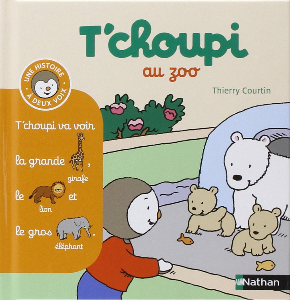 Livre T'choupi au zoo - Thierry Courtin (Livre d'occasion) - ISBN 2092537229