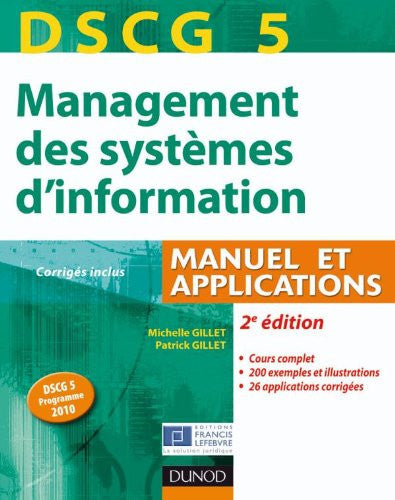 Livre Management des systèmes d'information dscg 5 (Patrick Gillet / Michelle Gillet) (Livre...