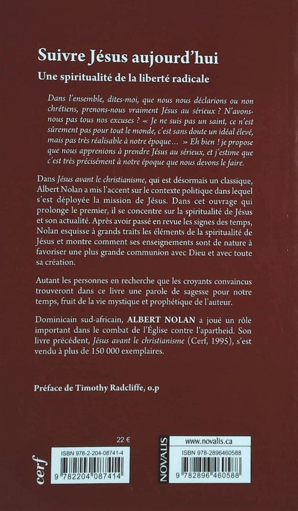 Livre Suivre Jésus aujourd'hui - Albert Nolan (Livre d'occasion)
