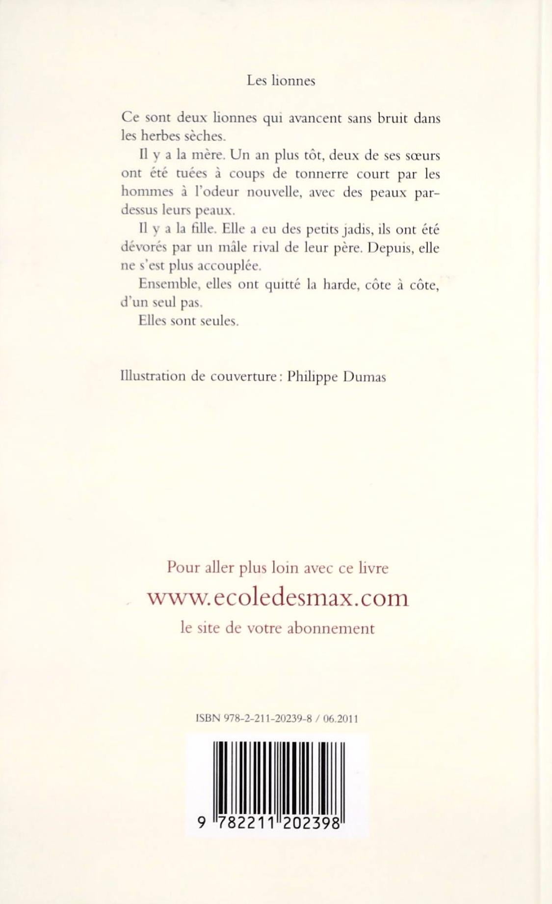 Livre Les lionnes - Jean-François Chabas (Livre d'occasion) - ISBN 221120239X