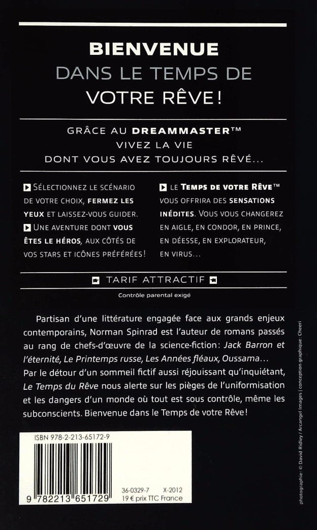 Livre Le temps du rêve - Normand Spinrad (Livre neuf) - ISBN 2213651728