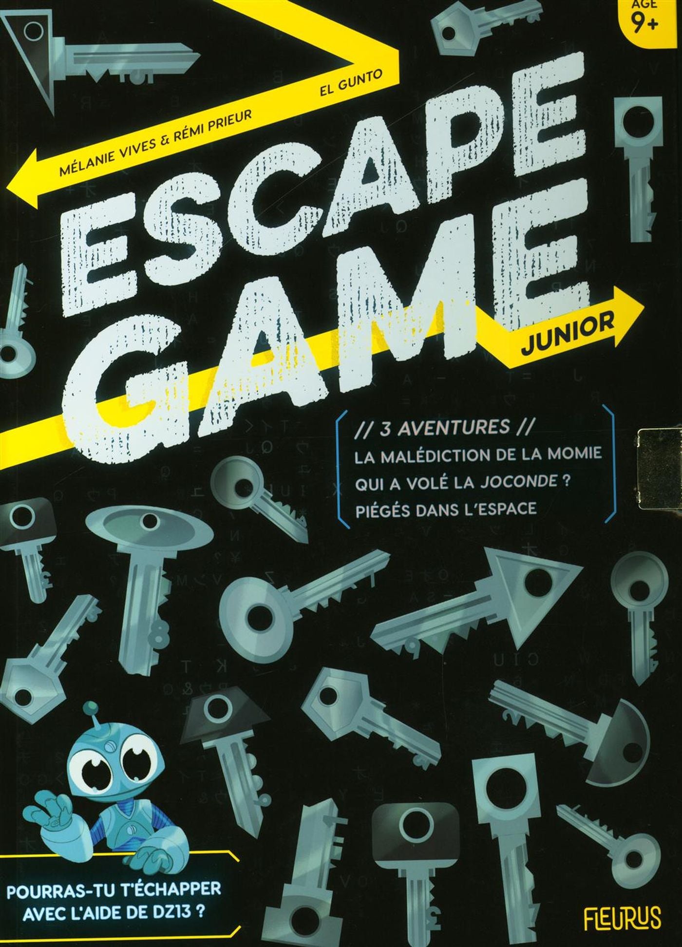 Livre Escape Game Junior - 3 aventures (La malédiction de la momie/Qui - Rémi Prieur (Livre neuf)