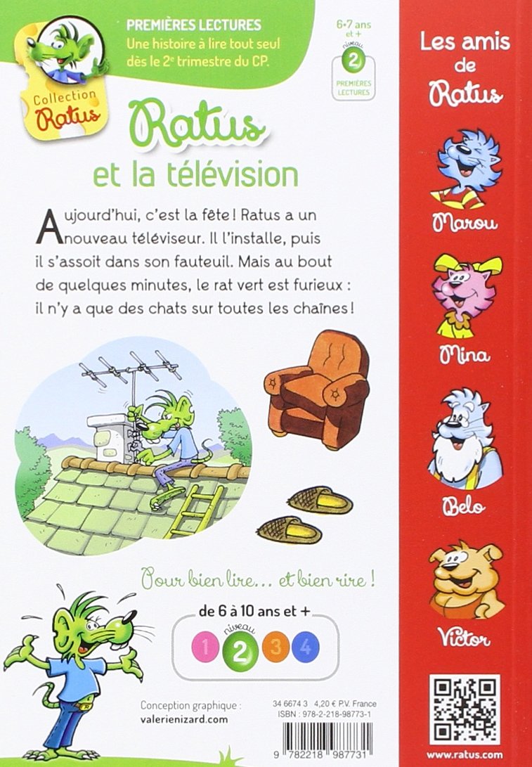 Livre Ratus et la télévision - Jean Guion (Livre d'occasion) - ISBN 2218987732