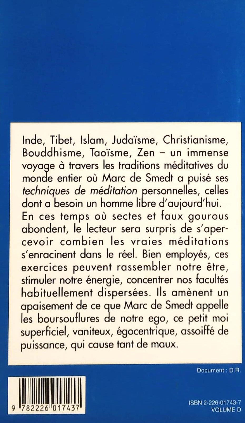 Techniques de méditation (Marc de Smedt)