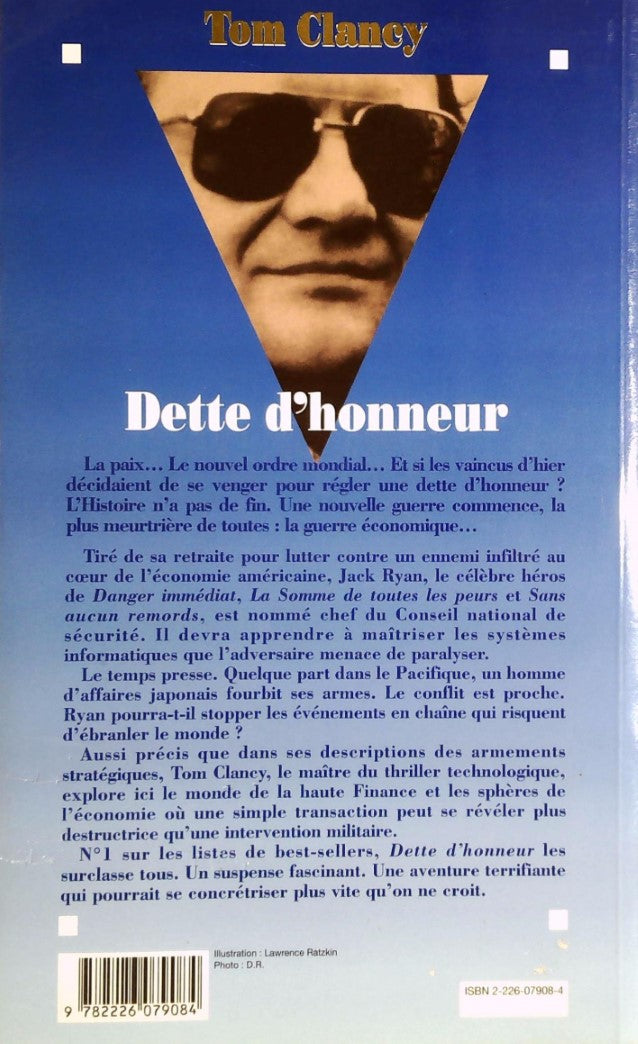 Livre Dette d'honneur - Tom Clancy (Livre d'occasion) - ISBN 2226079084