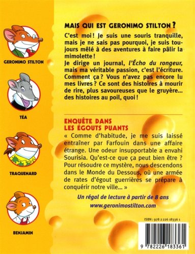 Livre Enquête dans les égouts puants - Geronimo Stilton (Livre d'occasion) - ISBN 2226183361