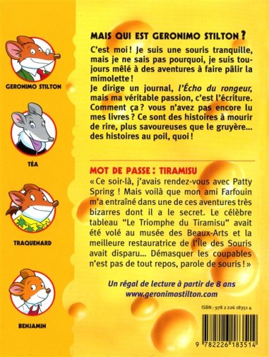 Livre Mot de passe: Tiramisu - Geronimo Stilton (Livre d'occasion) - ISBN 2226183515