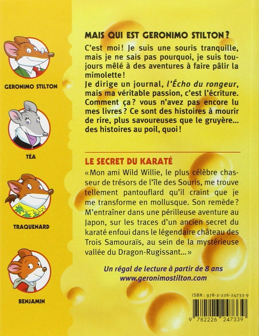 Livre Le secret du karaté - Geronimo Stilton (Livre d'occasion) - ISBN 2226247335