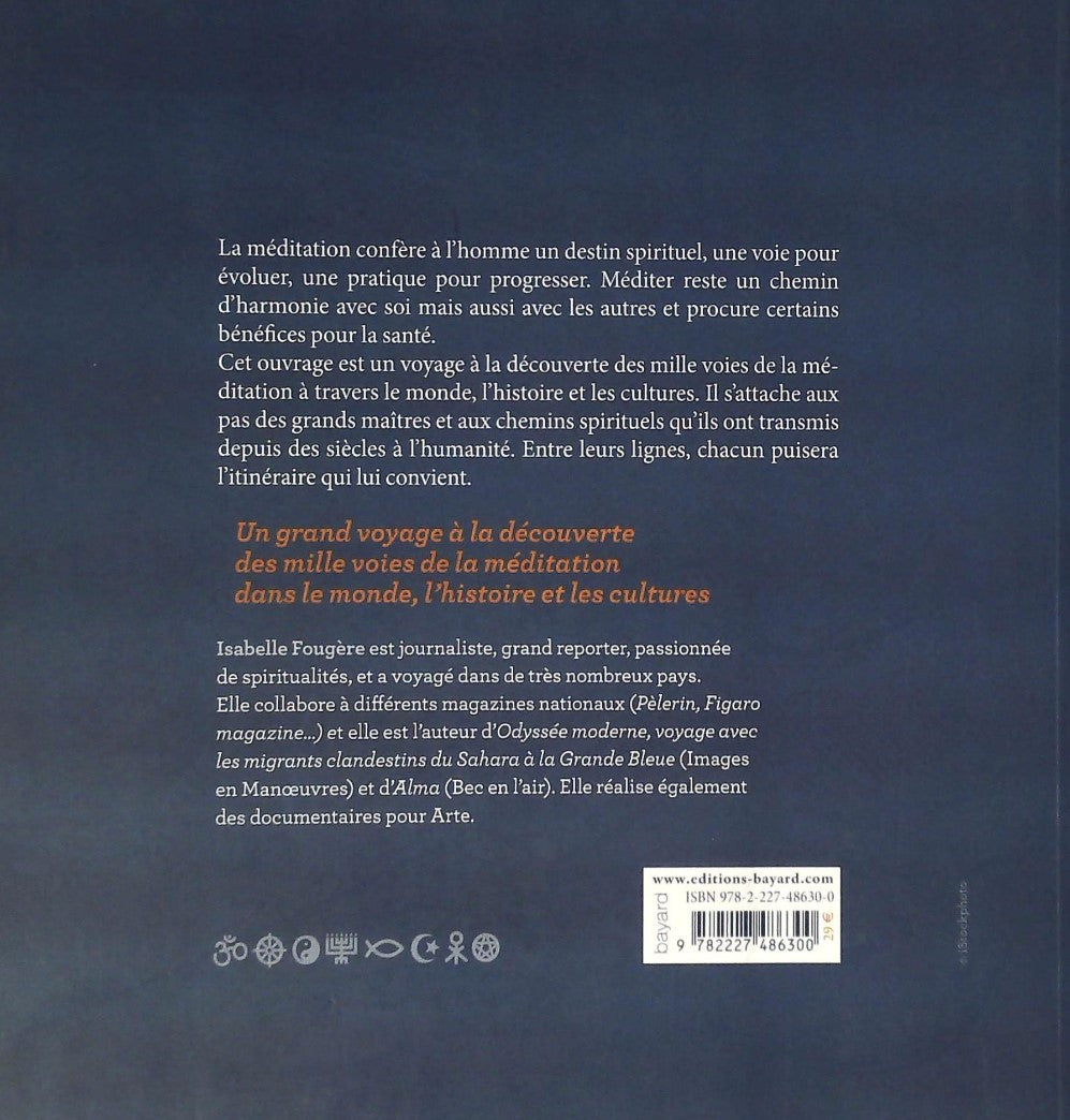 Livre Méditations du monde : À l'écoute des grands maîtres de sagesse - Isabelle Gougère (Livre d...