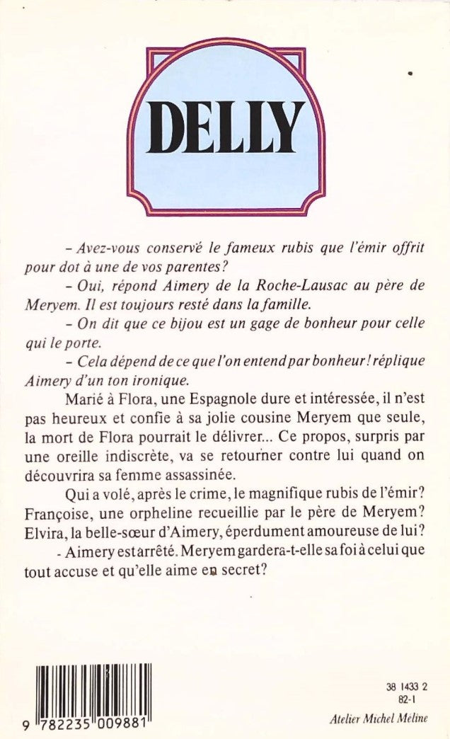 Livre Le Rubis de l'Émir - Delly (Livre d'occasion) - ISBN 2235009883