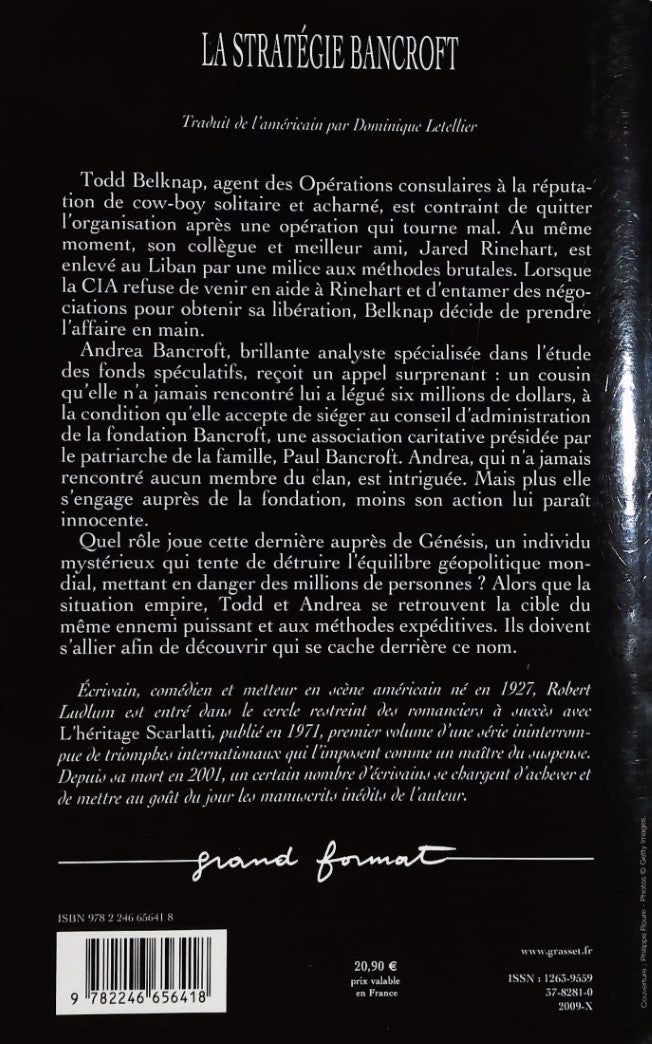 Livre La stratégie Bancroft - Robert Ludlum (Livre d'occasion) - ISBN 2246656419