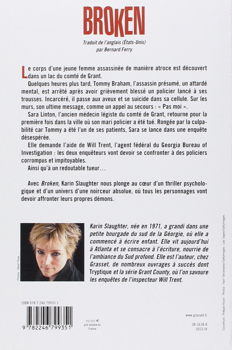 Livre Broken (FR) - Karin Slaughter (Livre d'occasion) - ISBN 224679935X