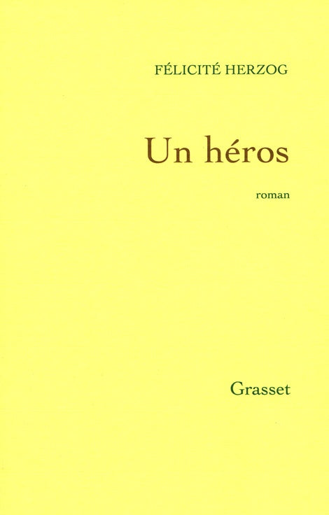 Livre Un héros - Félicité Herzog (Livre d'occasion) - ISBN 2246800633