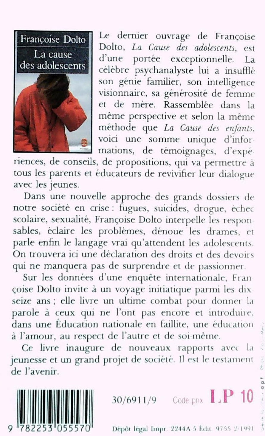 Livre La cause des adolescents - Françoise Dolto (Livre d'occasion) - ISBN 2253055573