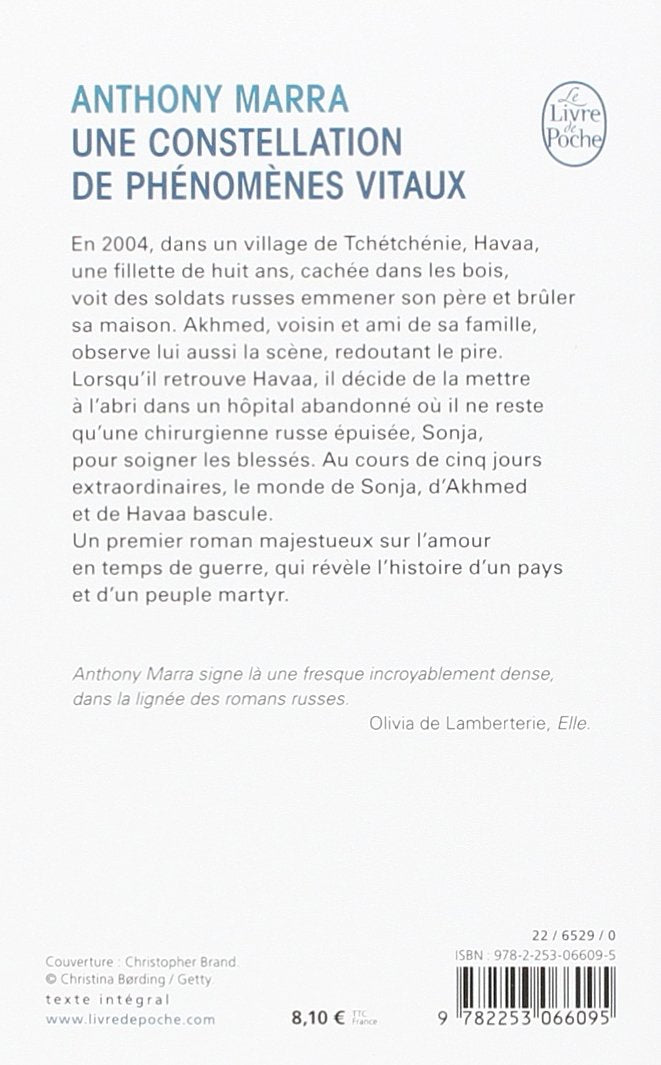 Livre Une constellation de phénomènes vitaux - Anthony Marra (Livre d'occasion) - ISBN 2253066095