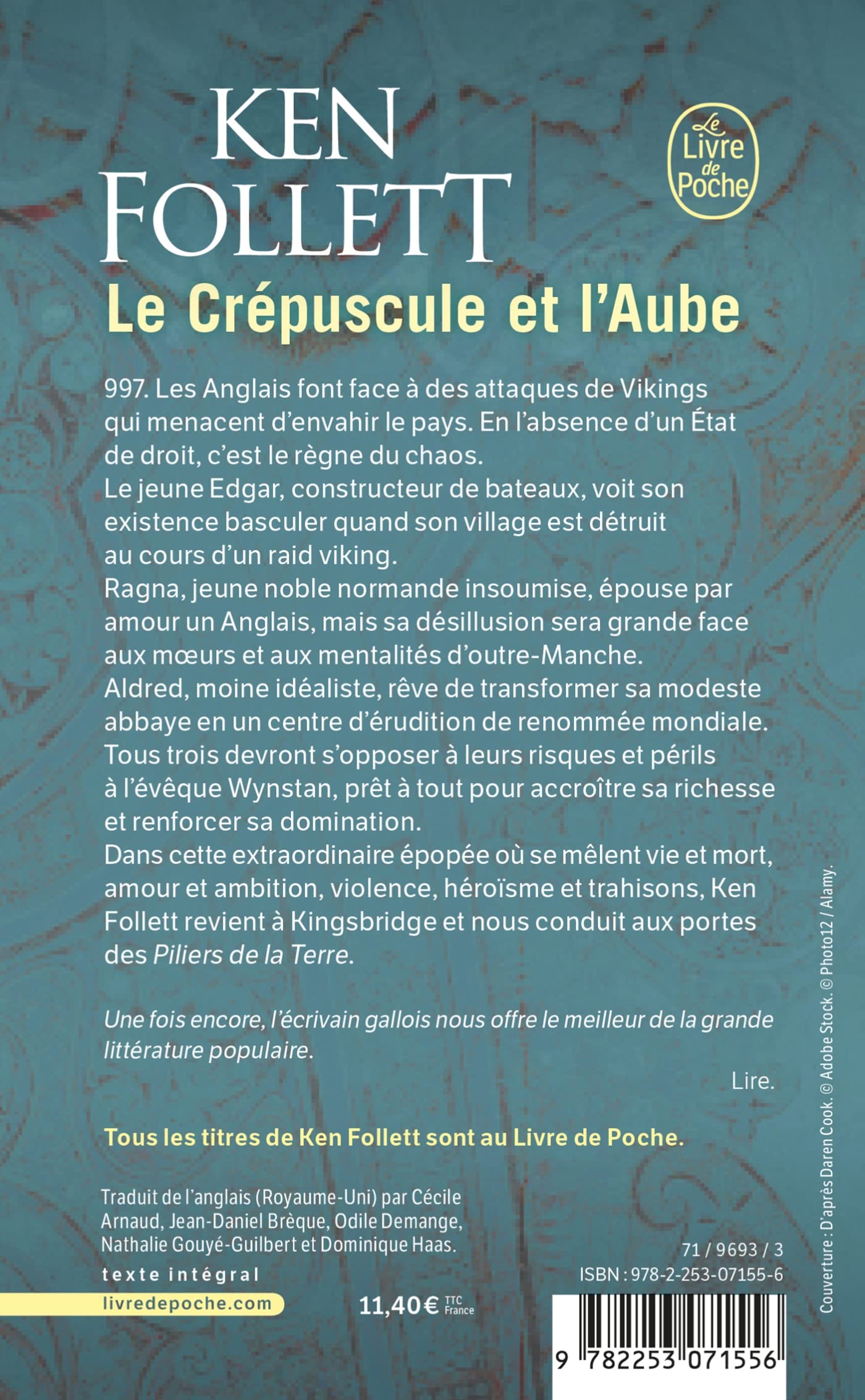 Livre Le crépuscule et l'aube - Ken Follett (Livre d'occasion) - ISBN 2253071552