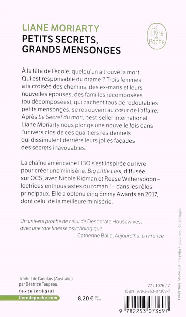 Livre Petits secrets, grands mensonges - Liane Moriarty (Livre d'occasion) - ISBN 2253073695