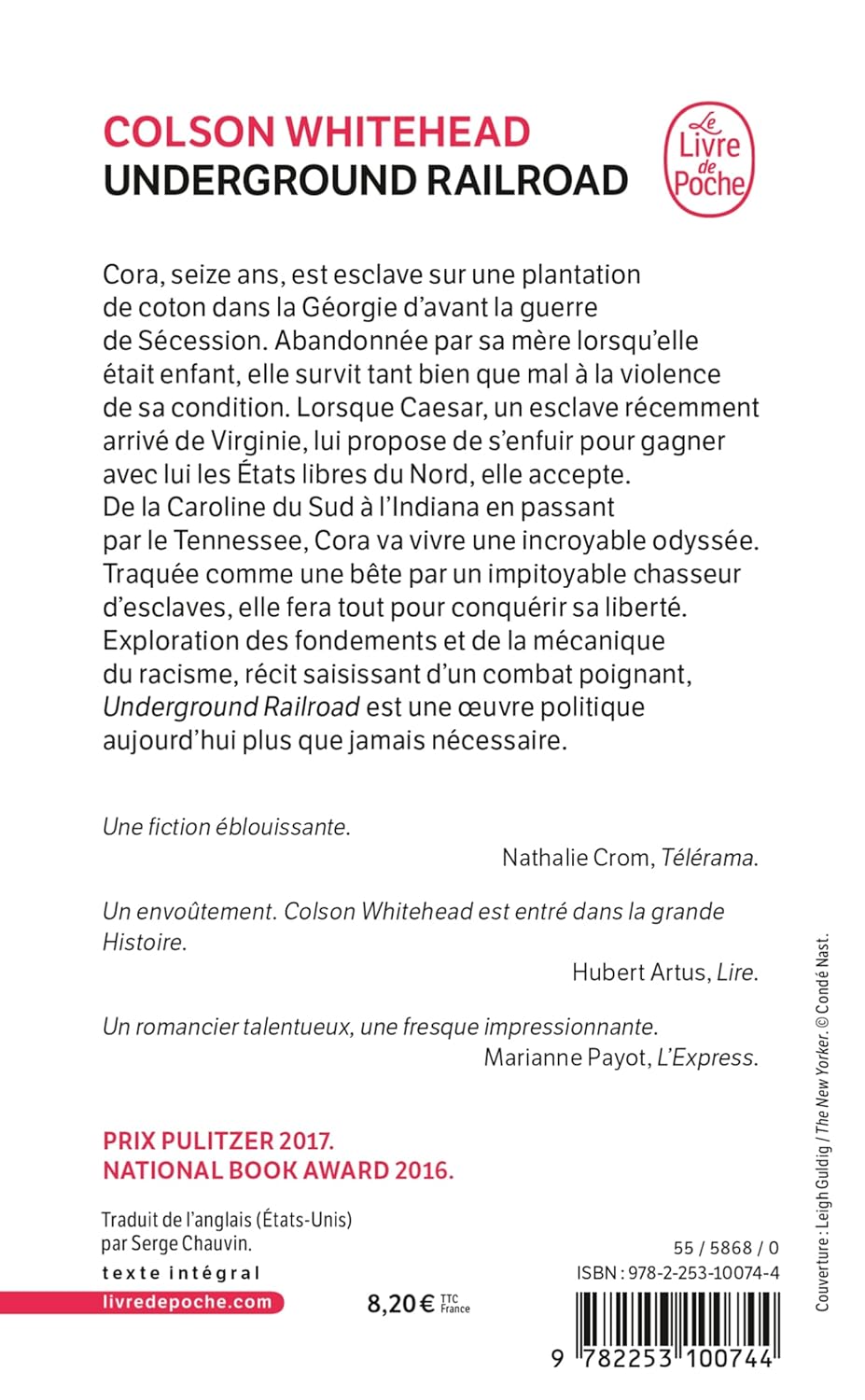 Livre Underground Railroad - Colson Whitehead (Livre d'occasion) - ISBN 2253100749