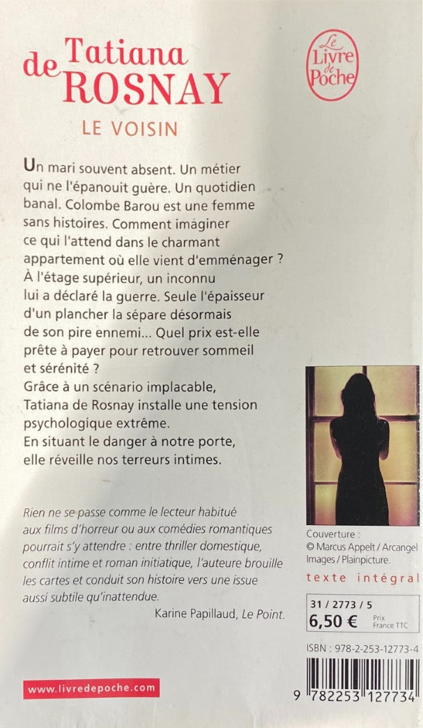 Livre Le voisin - Tatiana de Rosnay (Livre d'occasion)