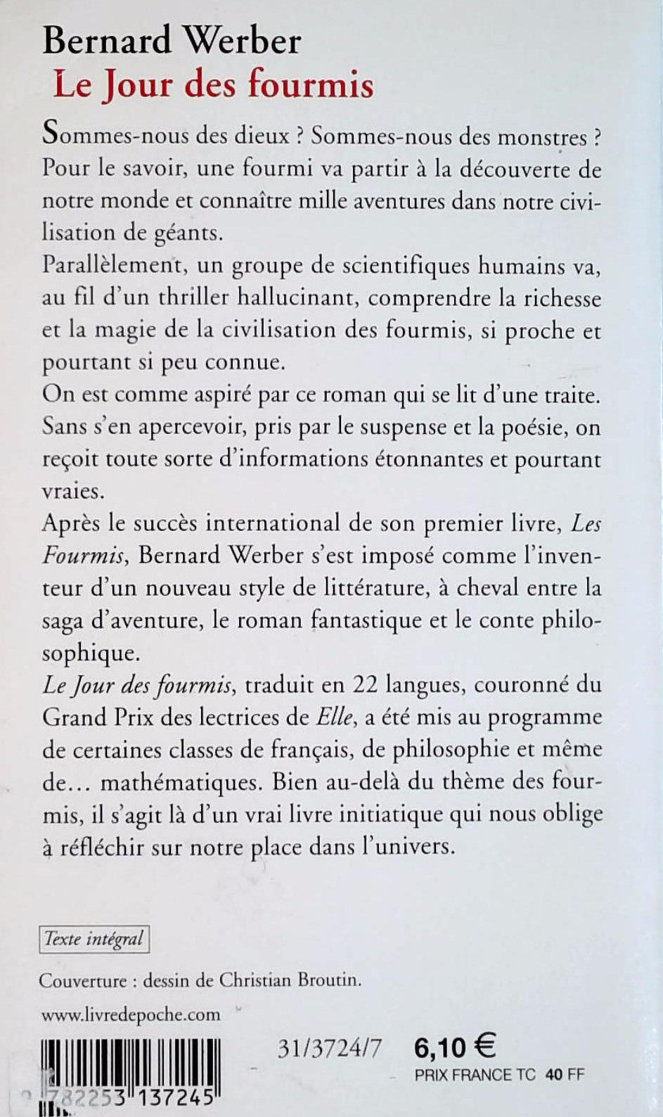 Le jour des fourmis (Bernard Werber)