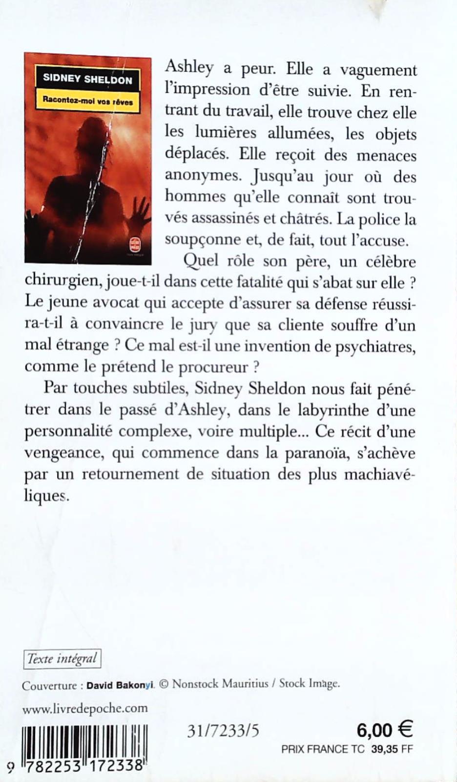 Livre Racontez-moi vos rêves (Sidney Sheldon) (Livre d'occasion) - ISBN 2253172332