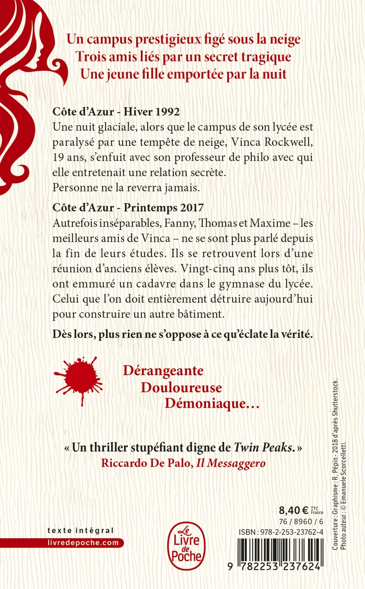 Livre La jeune fille et la nuit - Guillaume Musso (Livre d'occasion) - ISBN 2253237620