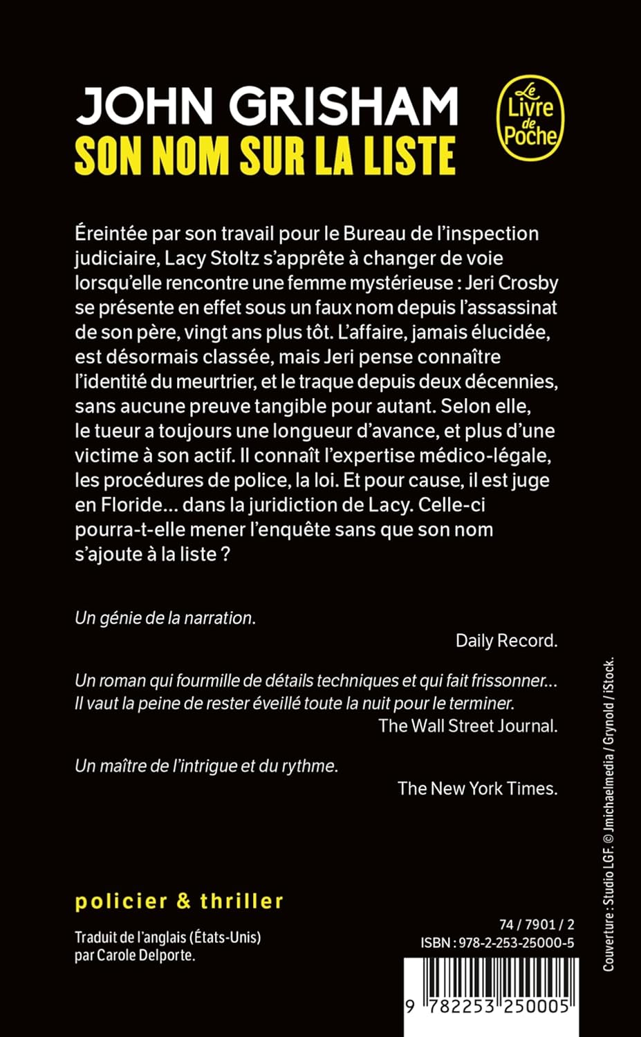 Son nom sur la liste (John Grisham)