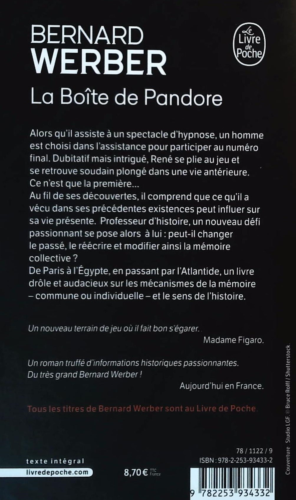 Livre La boîte de Pandore - Bernard Werber (Livre d'occasion) - ISBN 225393433X