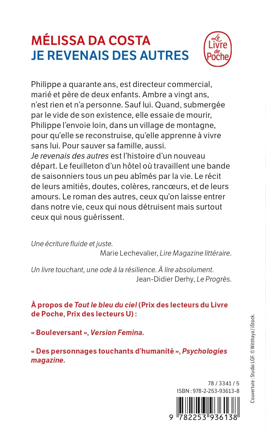 Livre Je revenais des autres - Mélissa Da Costa (Livre d'occasion) - ISBN 2253936138