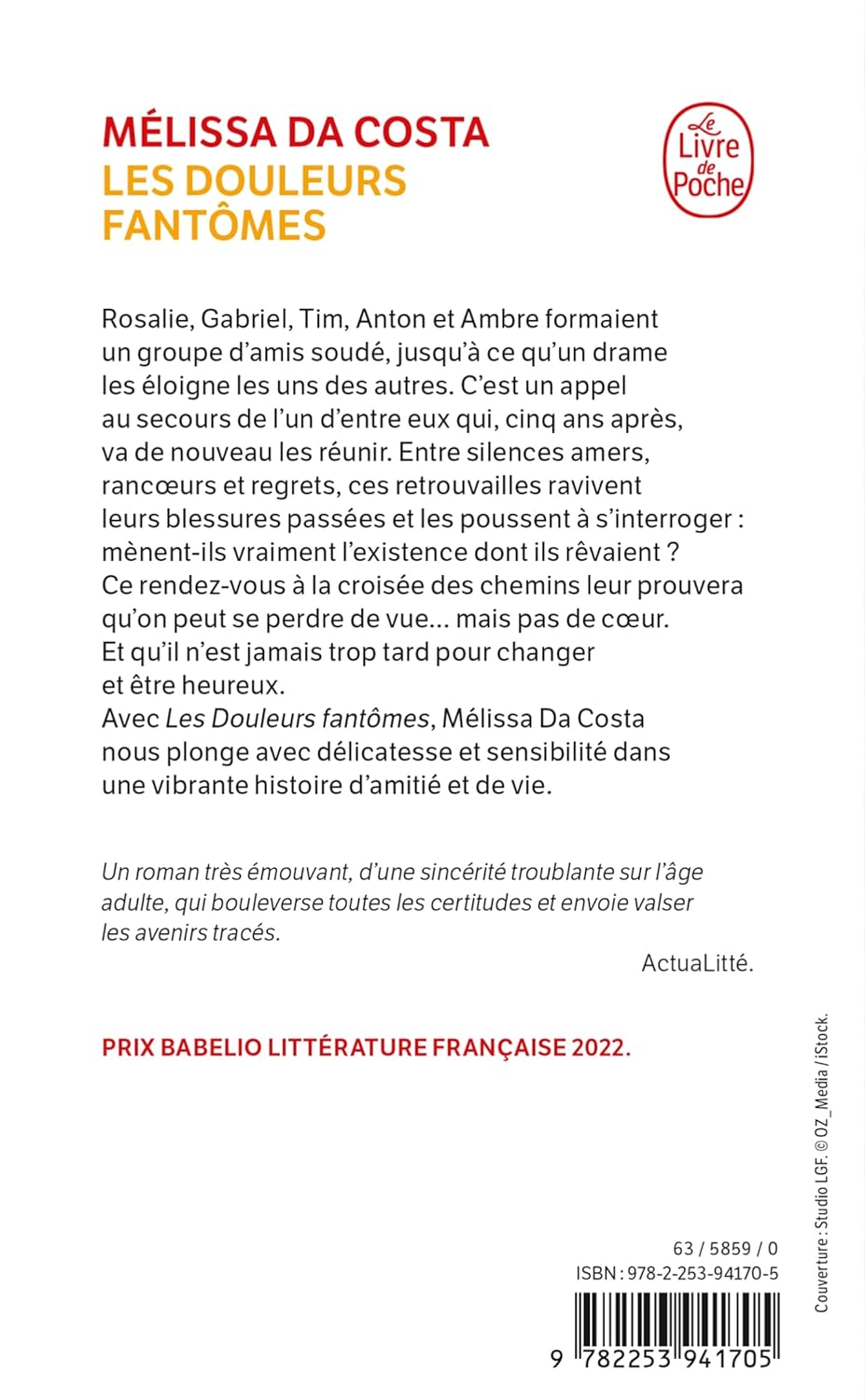 Les douleurs fantômes (Mélissa Da Costa)
