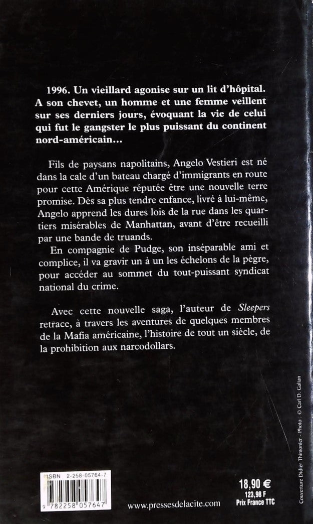 Livre Gangster - Lorenzo Carcaterra (Livre d'occasion) - ISBN 2258057647