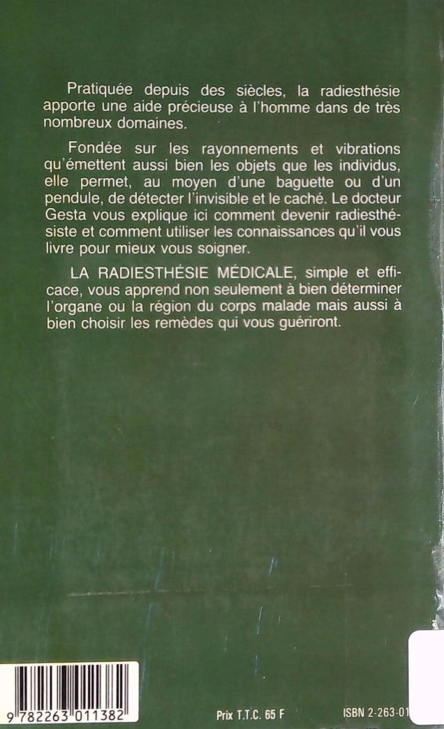 La radiesthesie medicale : Le pendule au service de votre santé (Dr Adrien Gesta)