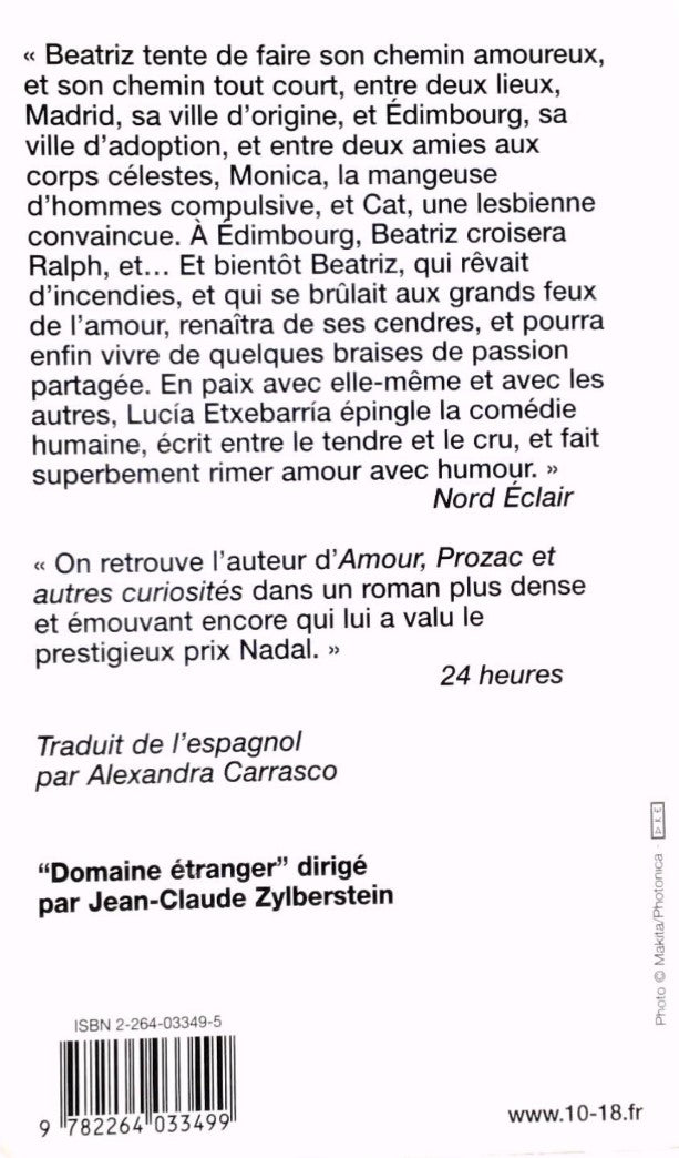 Livre Beatriz et les corps célestes - Lucia Etxebarria (Livre d'occasion) - ISBN 2264033495
