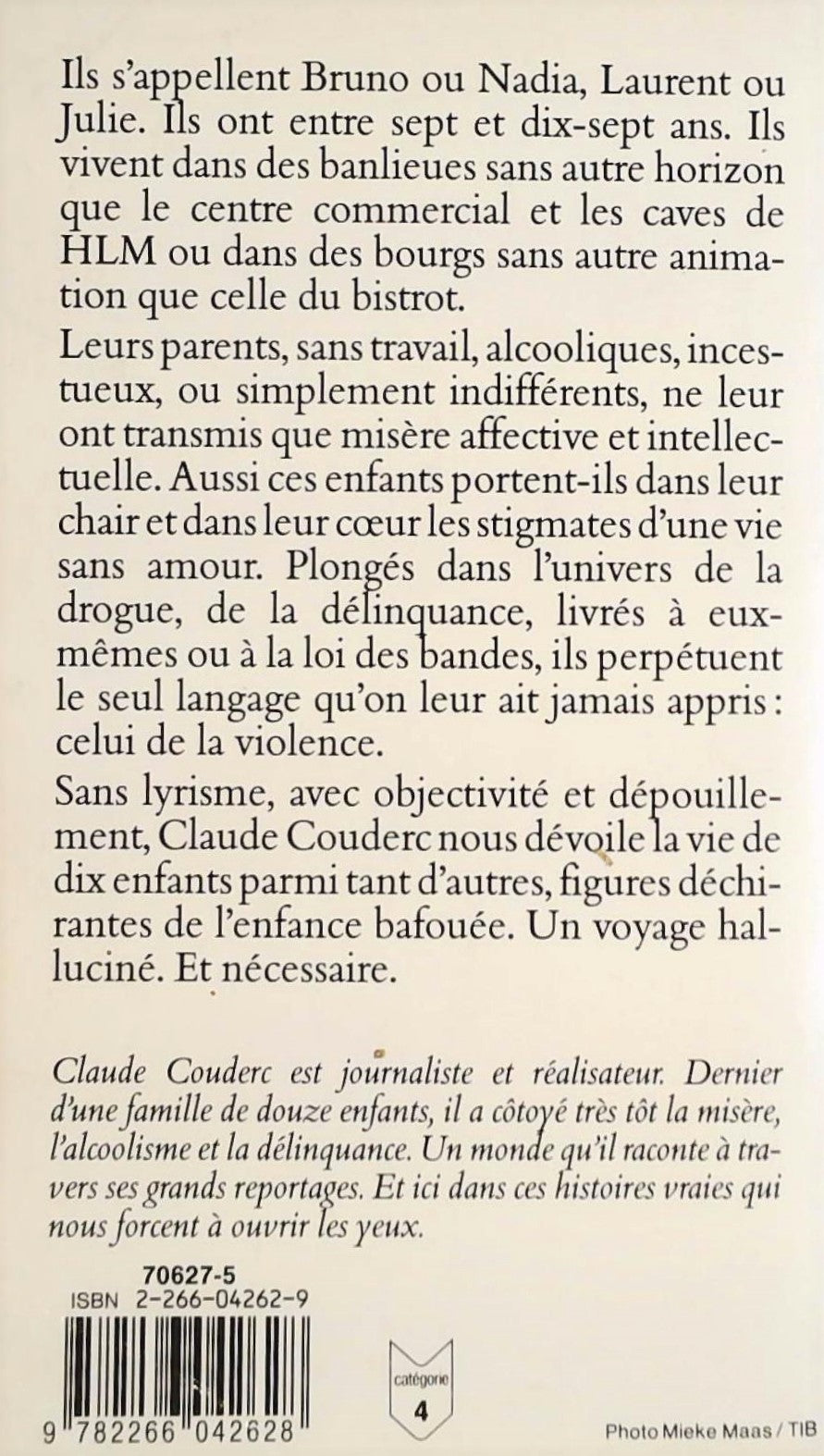 Livre Les enfants de la violence - Claude Couderc (Livre d'occasion) - ISBN 2266042629