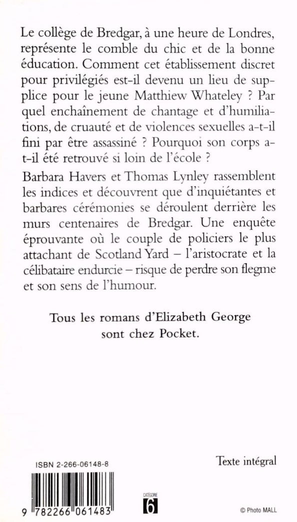 Livre Cérémonies barbares (Elizabeth George) (Livre d'occasion) - ISBN 2266061488