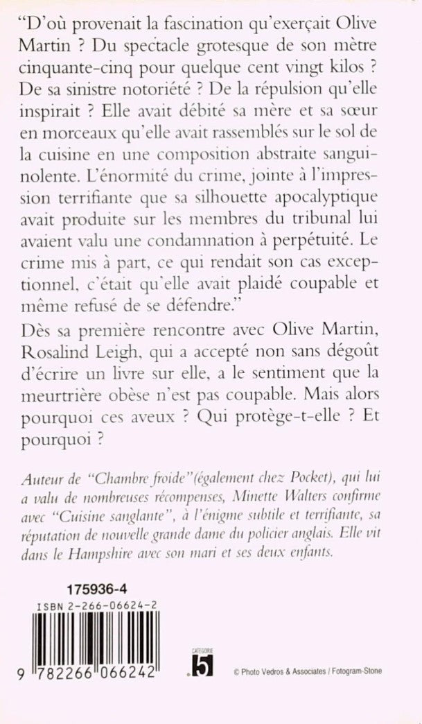 Livre Cuisine Sanglante - Minette Walters (Livre d'occasion) - ISBN 2266066242